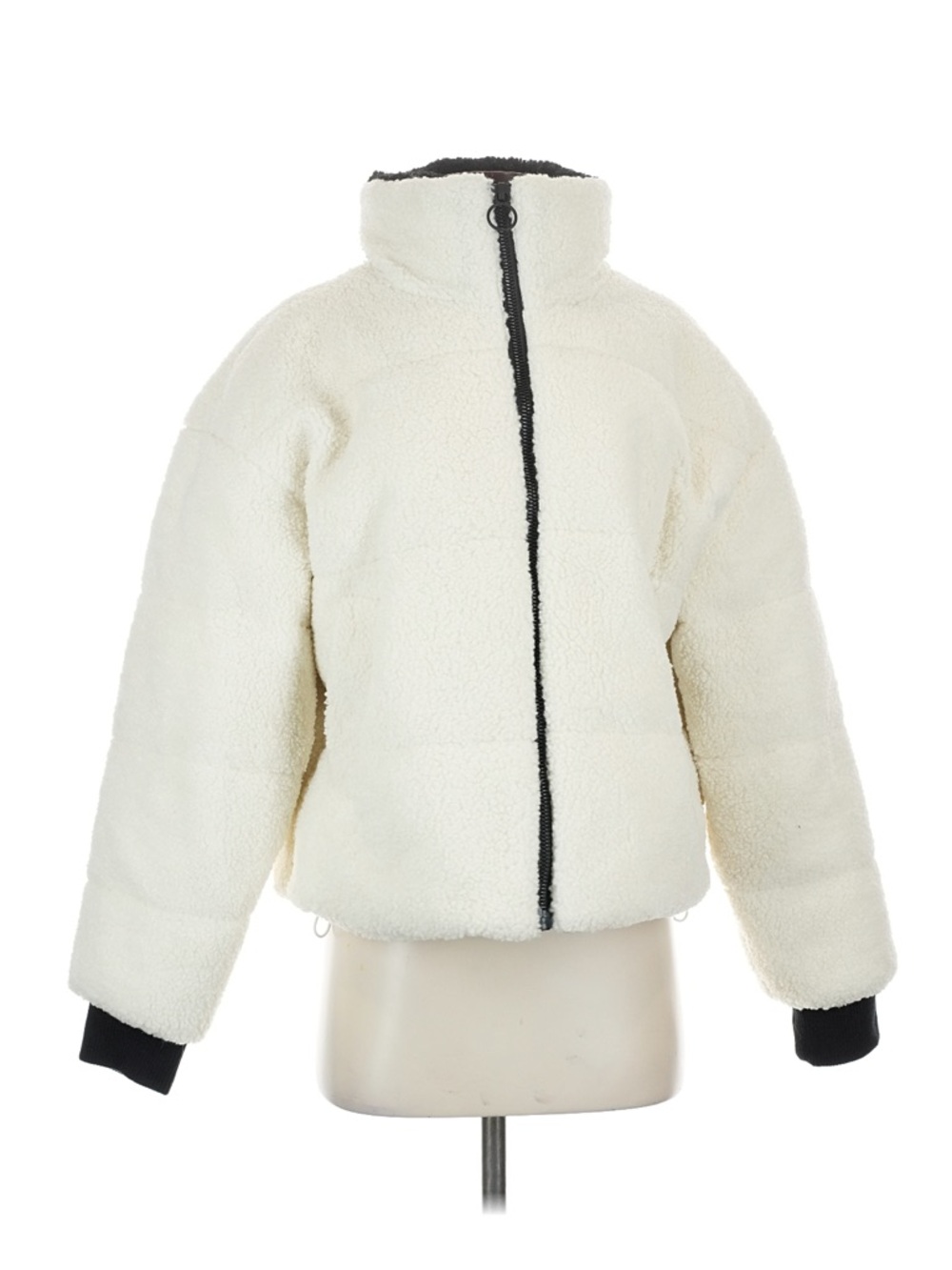 NWOT NVLT Cream Sherpa Zip-Up Jacket size S